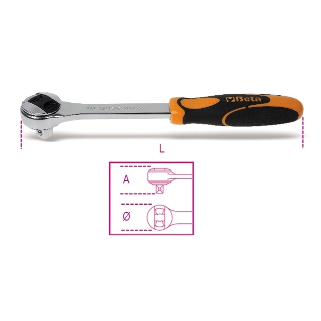 Vendita online Cricchetto reversibile attacco quadro maschio 1/2